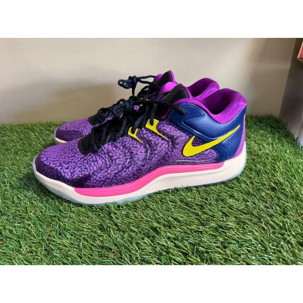 Nike KD 17 "Travel Ball" Purple Yellow Basketball Shoes FJ9487-400 Mens 10.5 NEW